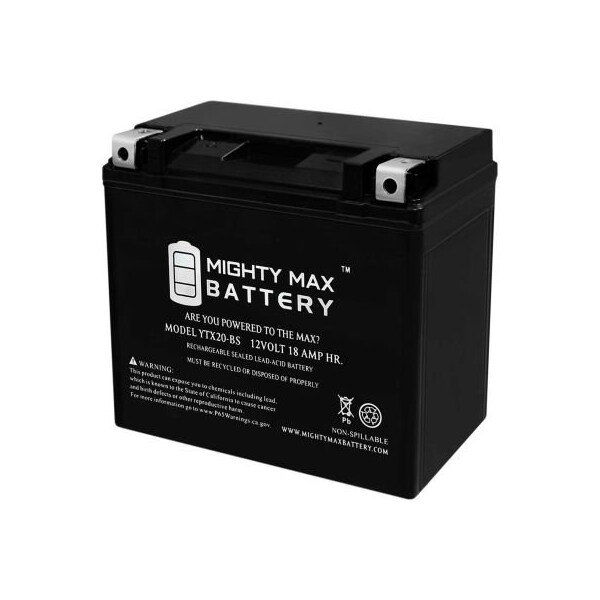 Ecom Group Inc Mighty Max Battery YTX20 12V 18AH / 270CCA Battery YTX20-BS - main